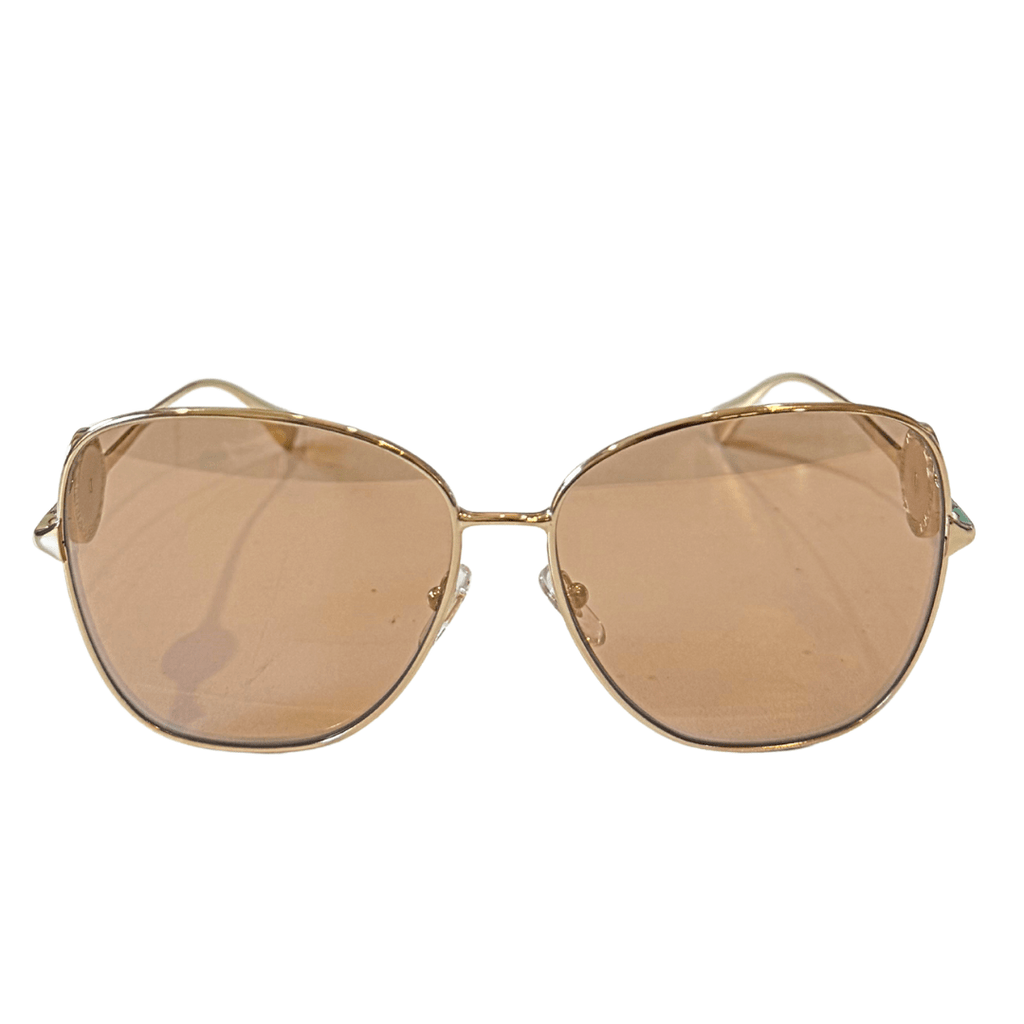 Versace Gold Mirror Frame Sunglasses