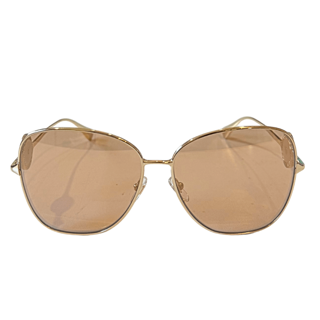 Versace Gold Mirror Frame Sunglasses