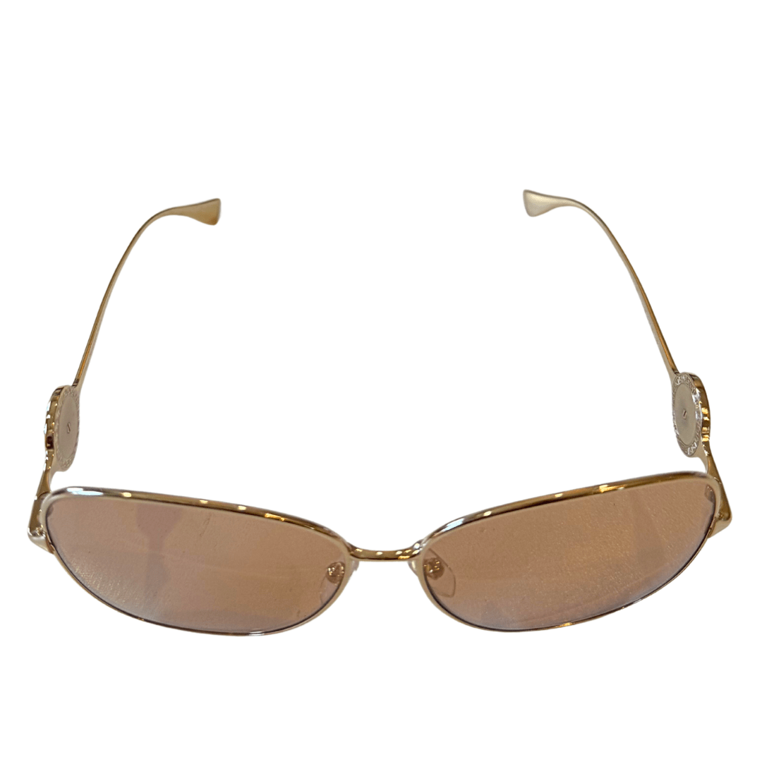 Versace Gold Mirror Frame Sunglasses
