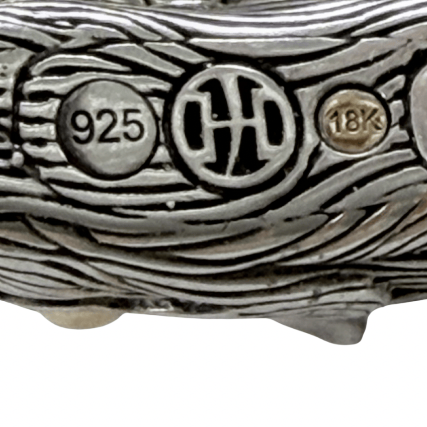John Hardy Two-Tone Dragon Double Coil Wrap Bracelet