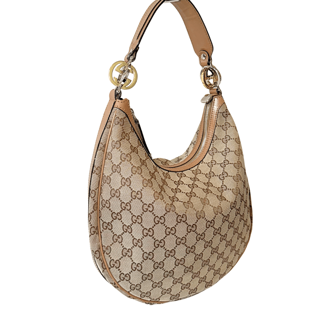 Gucci GG Canvas Twins Hobo