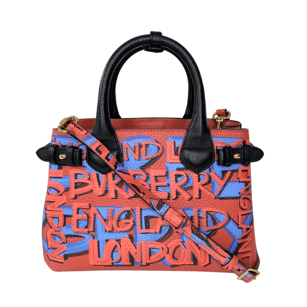 Burberry Small Graffiti Banner Tote