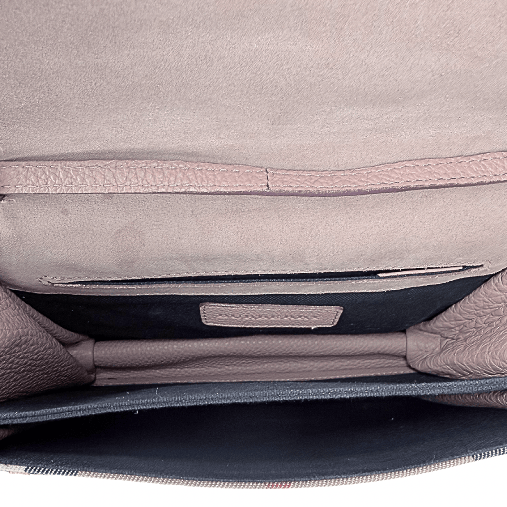 Burberry House Check Macken Leather Crossbody