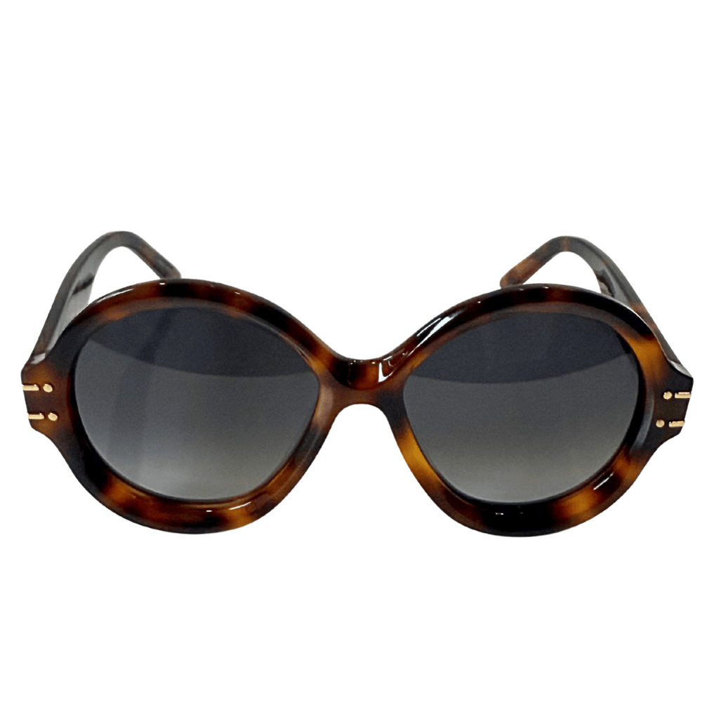 Dior Oversized Round Tortoise Sunglasses