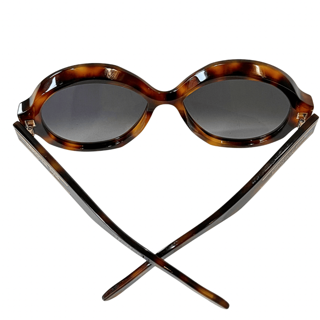 Dior Oversized Round Tortoise Sunglasses