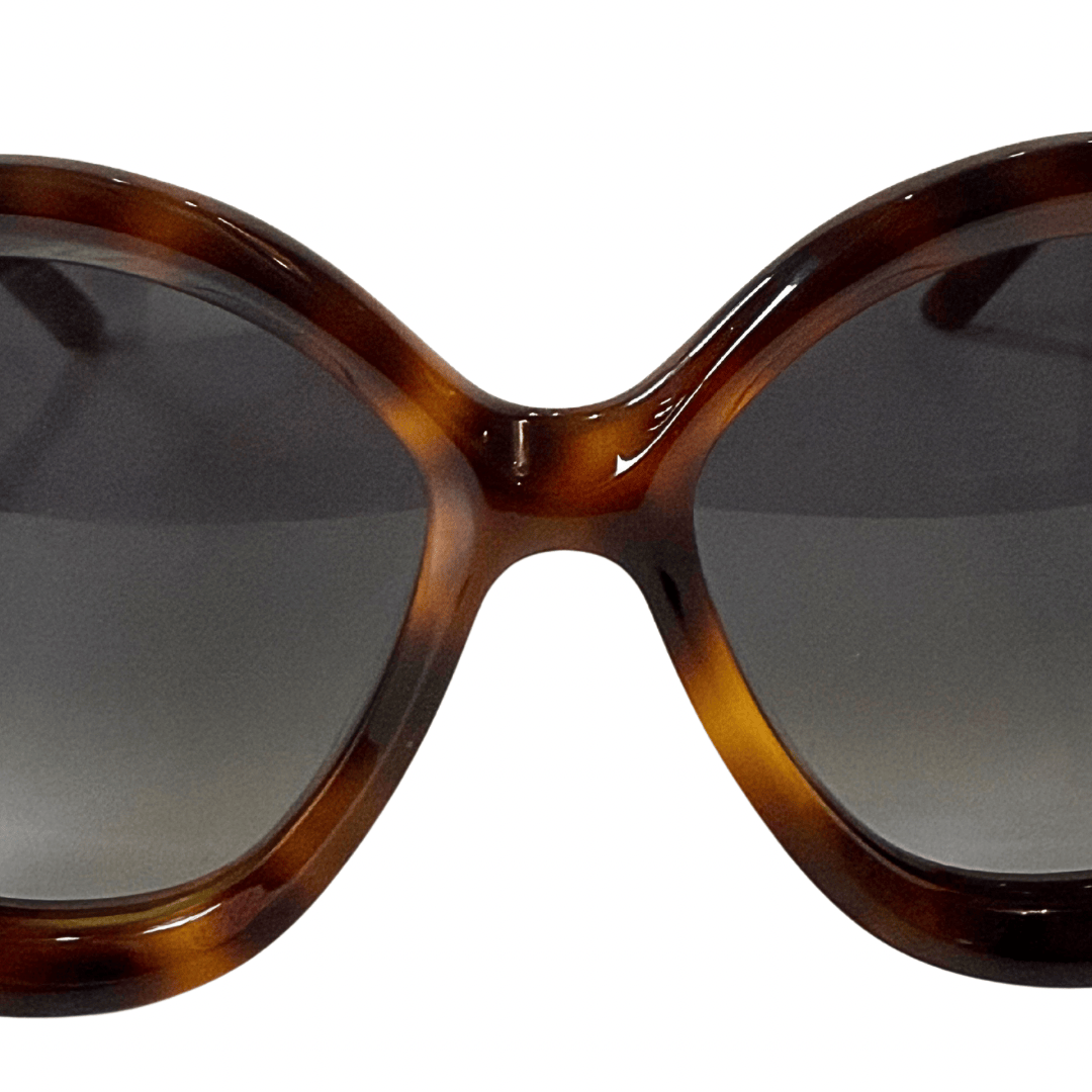 Dior Oversized Round Tortoise Sunglasses