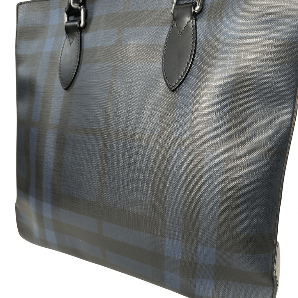 Burberry Nova Check Canvas Laptop Tote