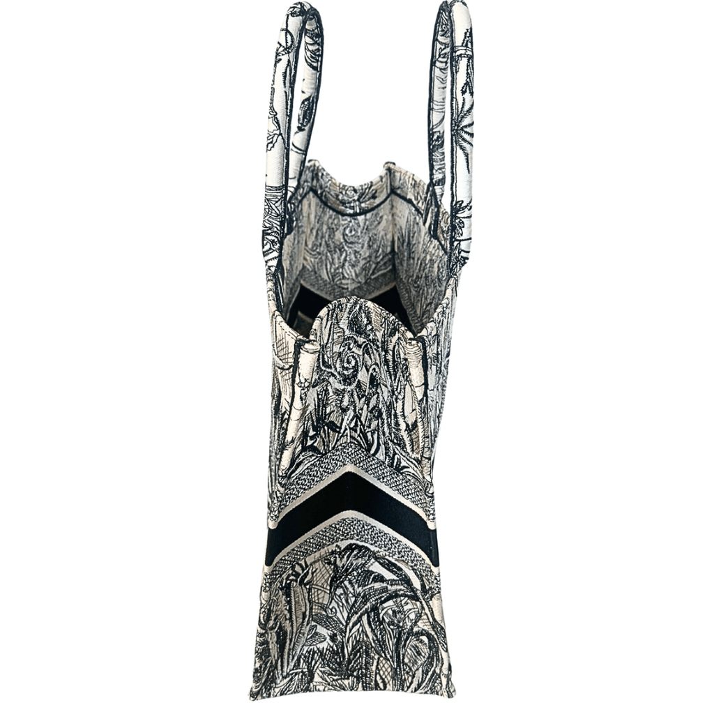 Christian Dior Toile de Jouy Carnivora Large Book Tote