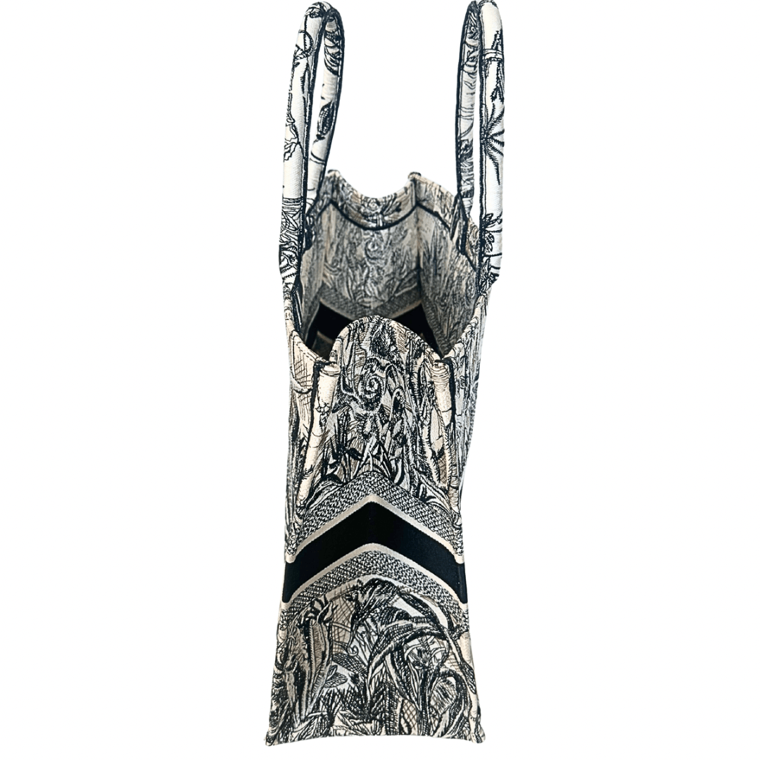 Christian Dior Toile de Jouy Carnivora Large Book Tote