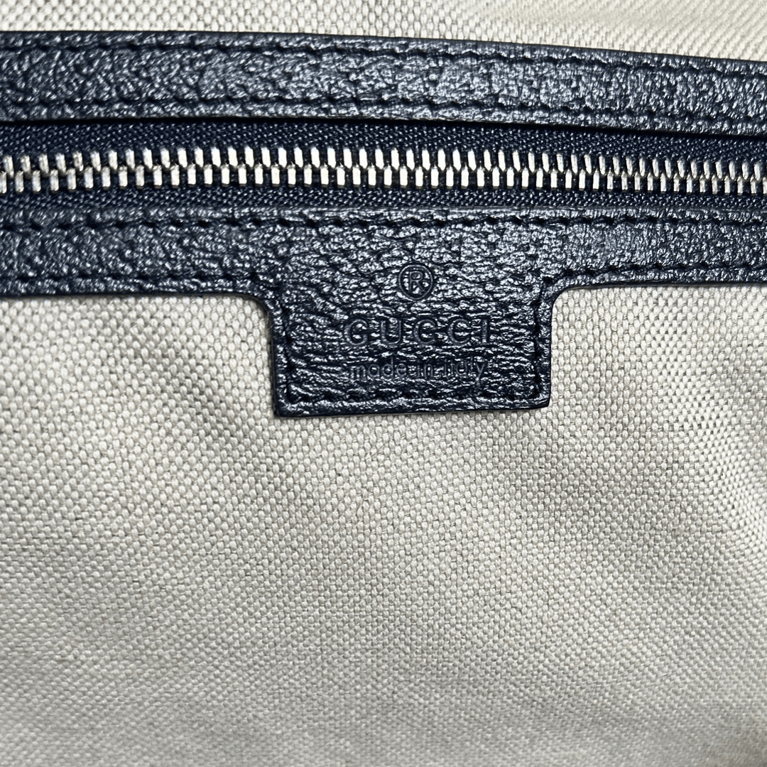 Gucci GG Supreme Ophidia Navy Tote Bag