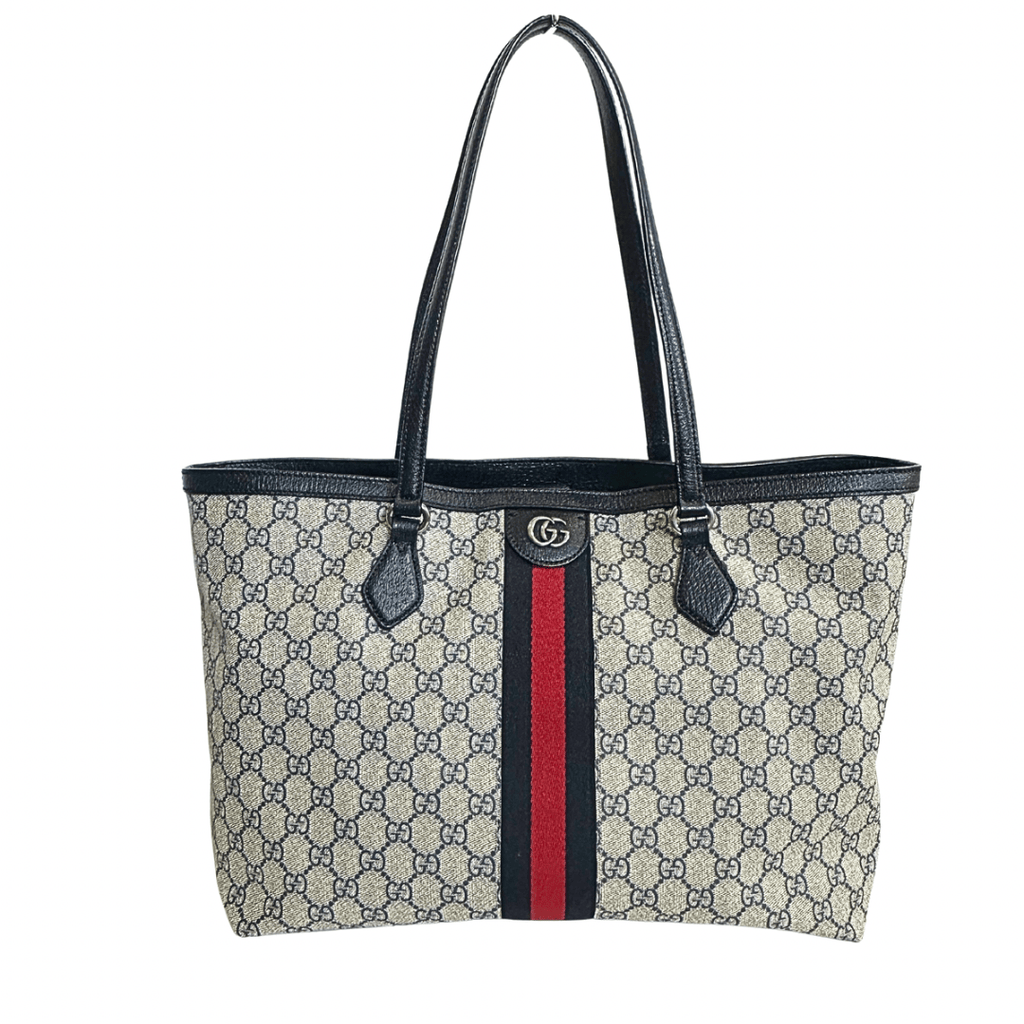 Gucci GG Supreme Ophidia Navy Tote Bag