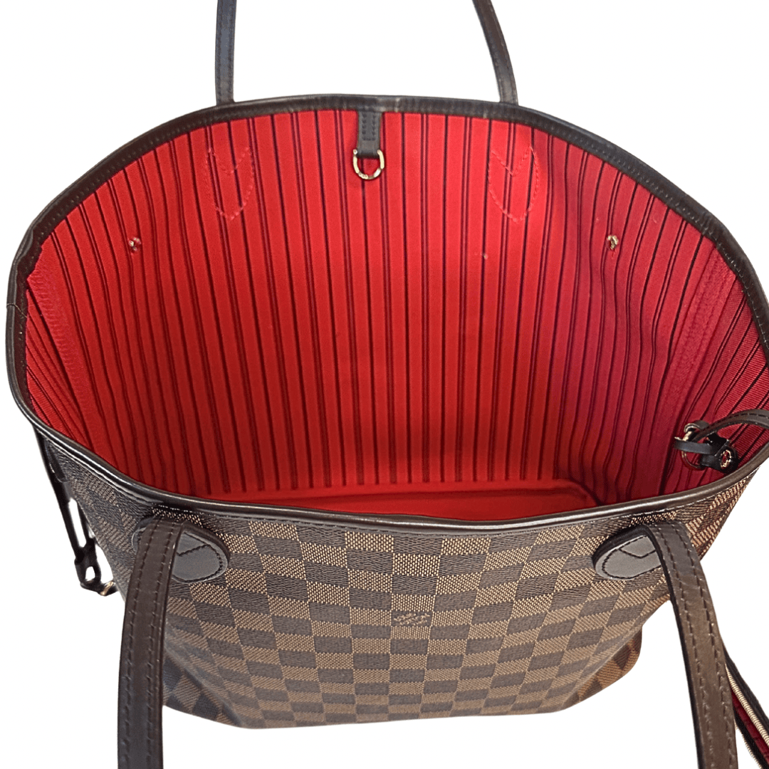 Louis Vuitton Damier Ebene Neverful MM w/ Pouch