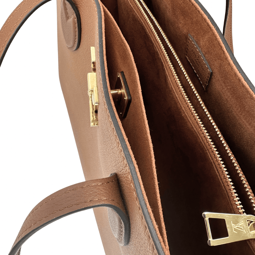 Louis Vuitton Grained Calfskin Lockme Shopper Tote