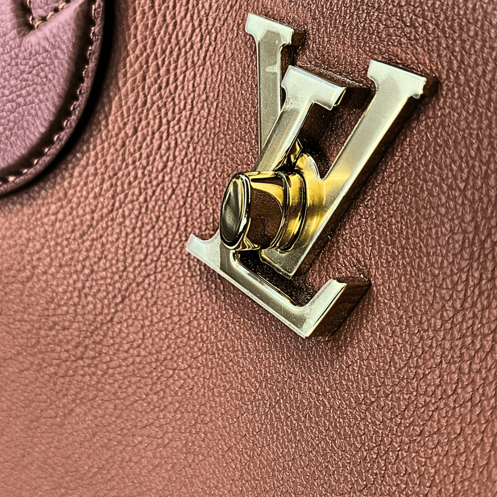 Louis Vuitton Grained Calfskin Lockme Shopper Tote