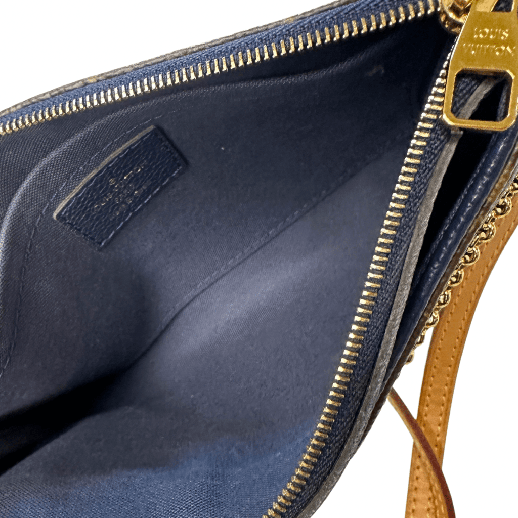 Louis Vuitton Monogram Navy Pallas Clutch Crossbody