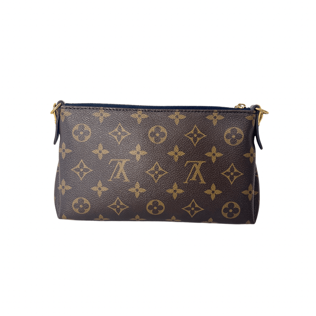 Louis Vuitton Monogram Navy Pallas Clutch Crossbody