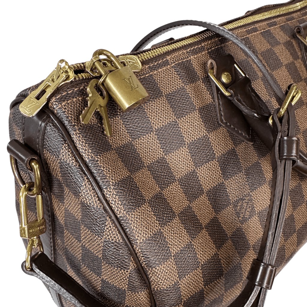 Louis Vuitton Damier Ebene Speedy 35 Bandouliere