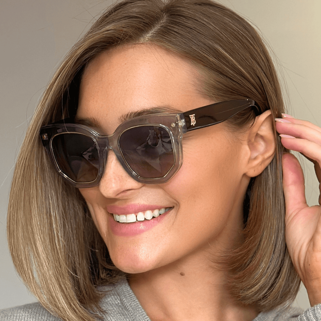 Burberry Translucent Geometric Sunglasses