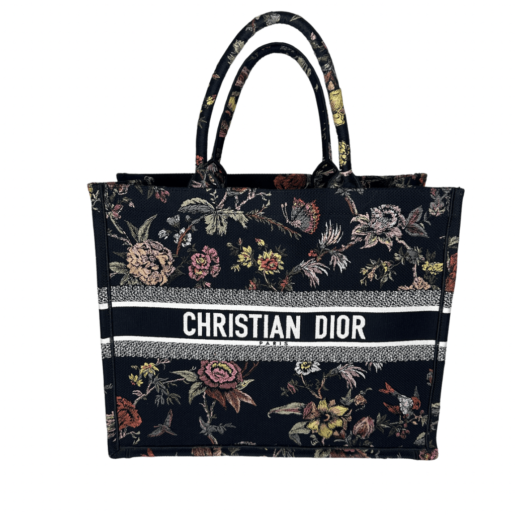 Christian Dior Large Petites Fleurs Book Tote