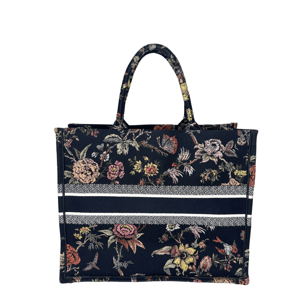 Christian Dior Large Petites Fleurs Book Tote