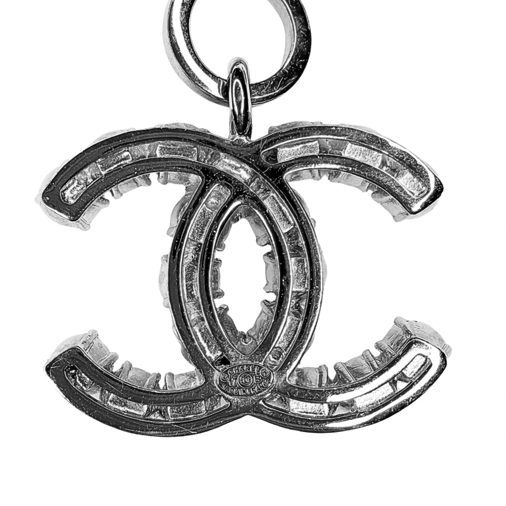 Chanel Leather Braided Chain CC Pendant Necklace