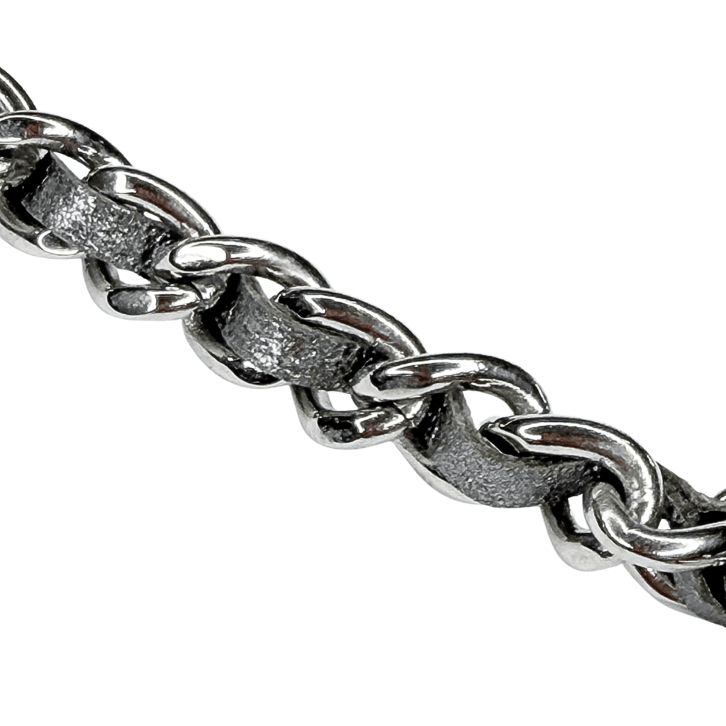 Chanel Leather Braided Chain CC Pendant Necklace