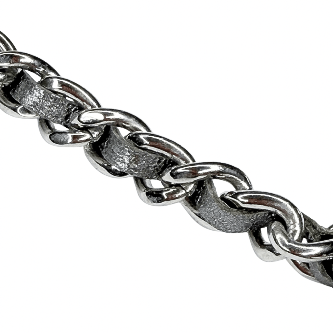 Chanel Leather Braided Chain CC Pendant Necklace