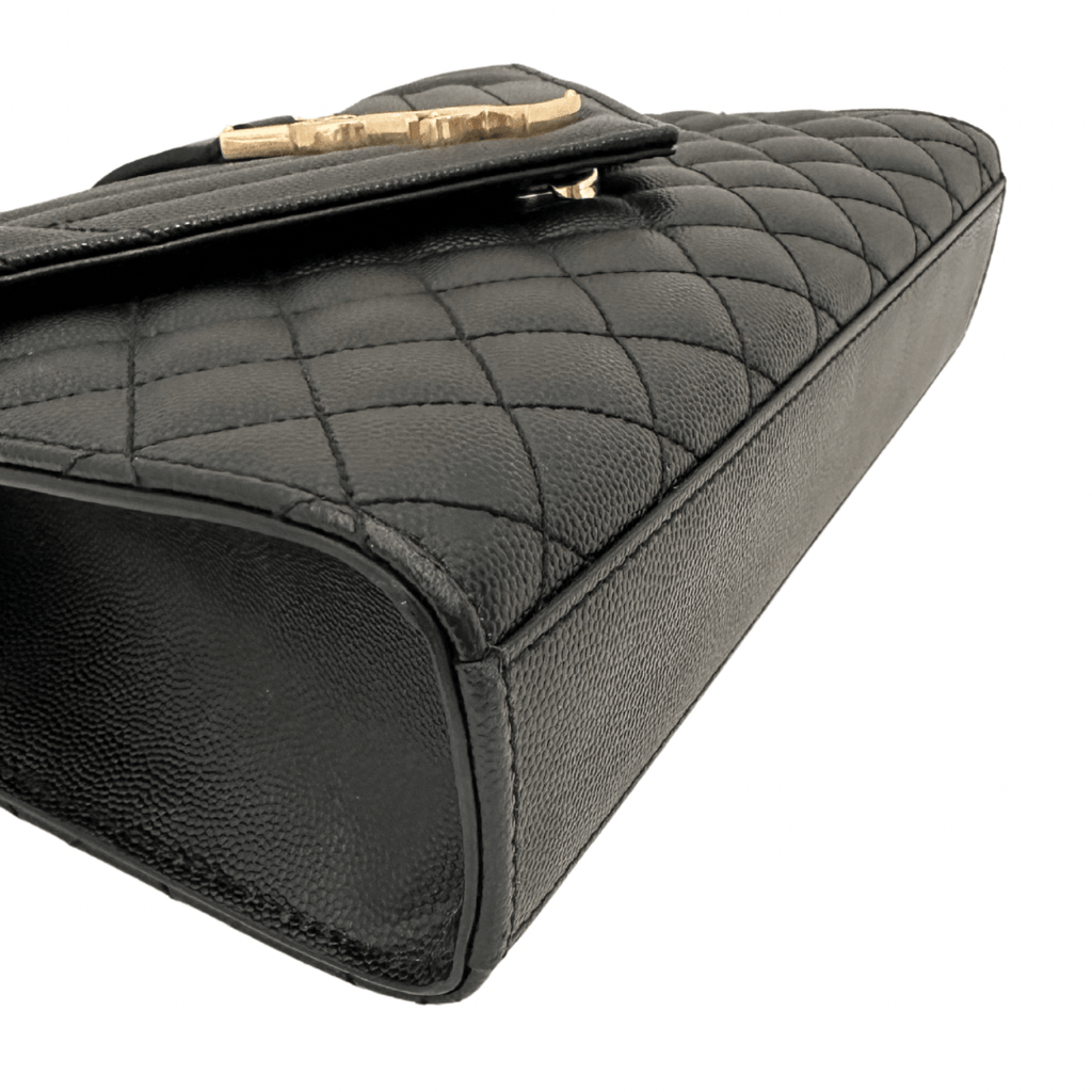 Saint Laurent Quilted Envelope YSL Shoulder Bag