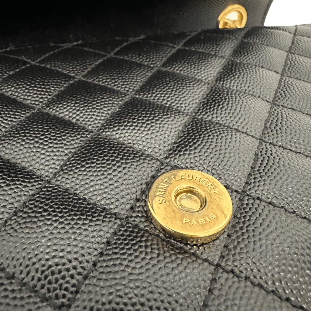 Saint Laurent Quilted Envelope YSL Shoulder Bag