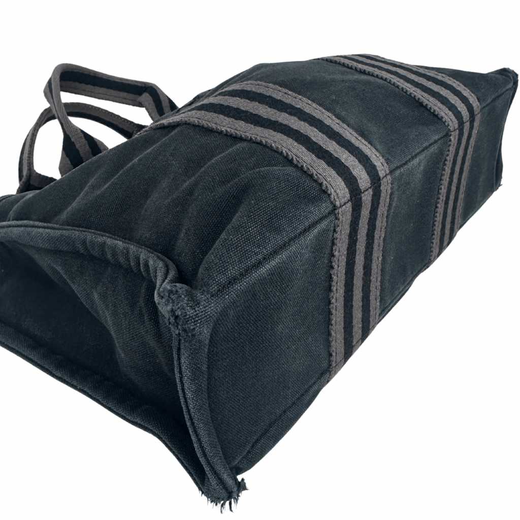 Hermes Black Toile Fourre-Tout Tote PM