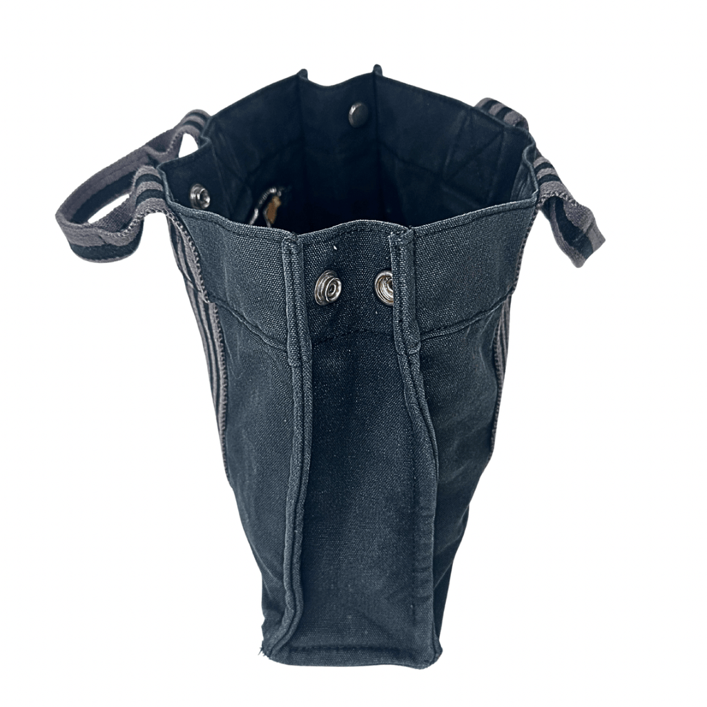 Hermes Black Toile Fourre-Tout Tote PM