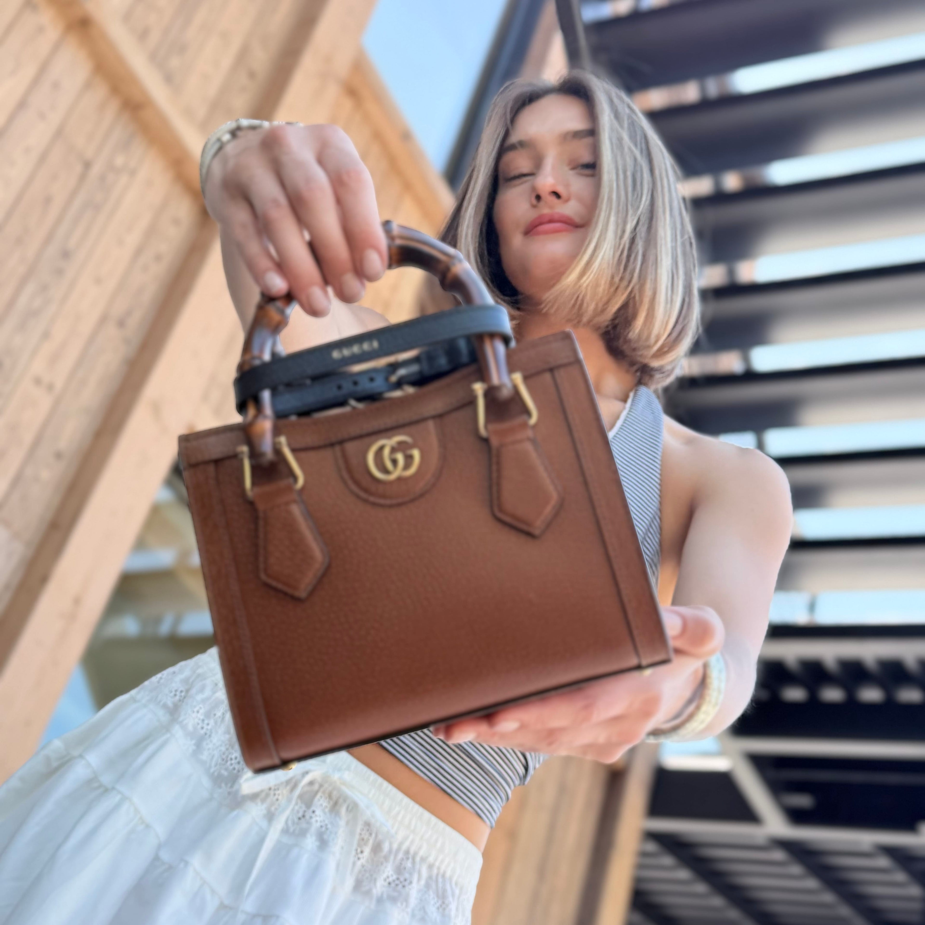 Gucci Brown Bamboo Mini Diana Bag w/ Tags