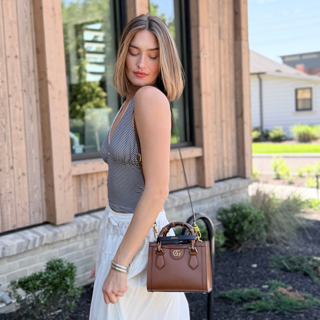 Gucci Brown Bamboo Mini Diana Bag w/ Tags