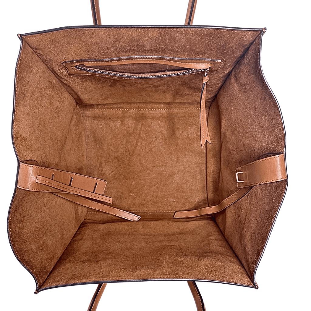 Celine Leather Luggage Phantom Medium Tote