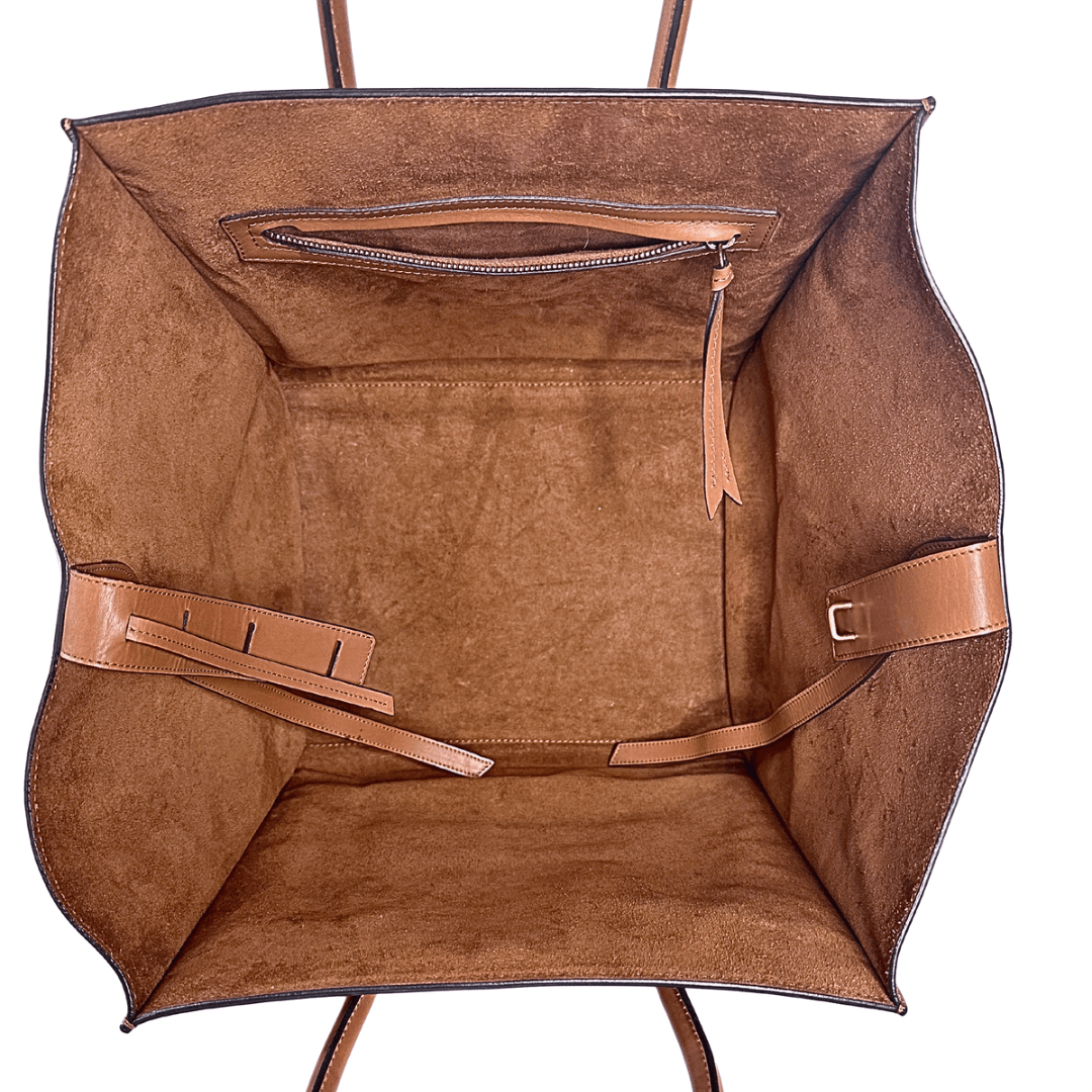 Celine Leather Luggage Phantom Medium Tote