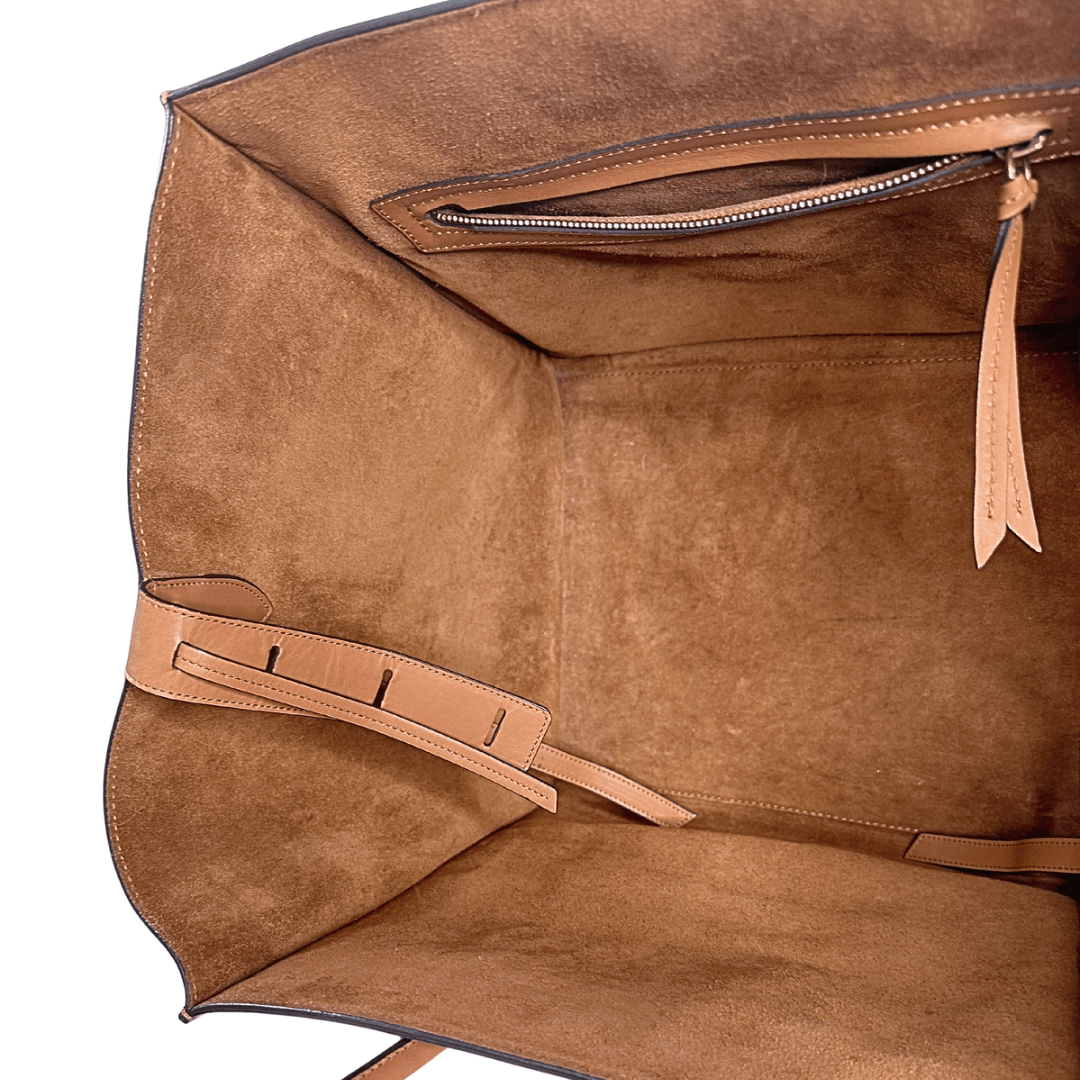 Celine Leather Luggage Phantom Medium Tote