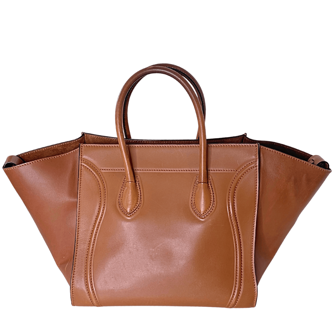 Celine Leather Luggage Phantom Medium Tote