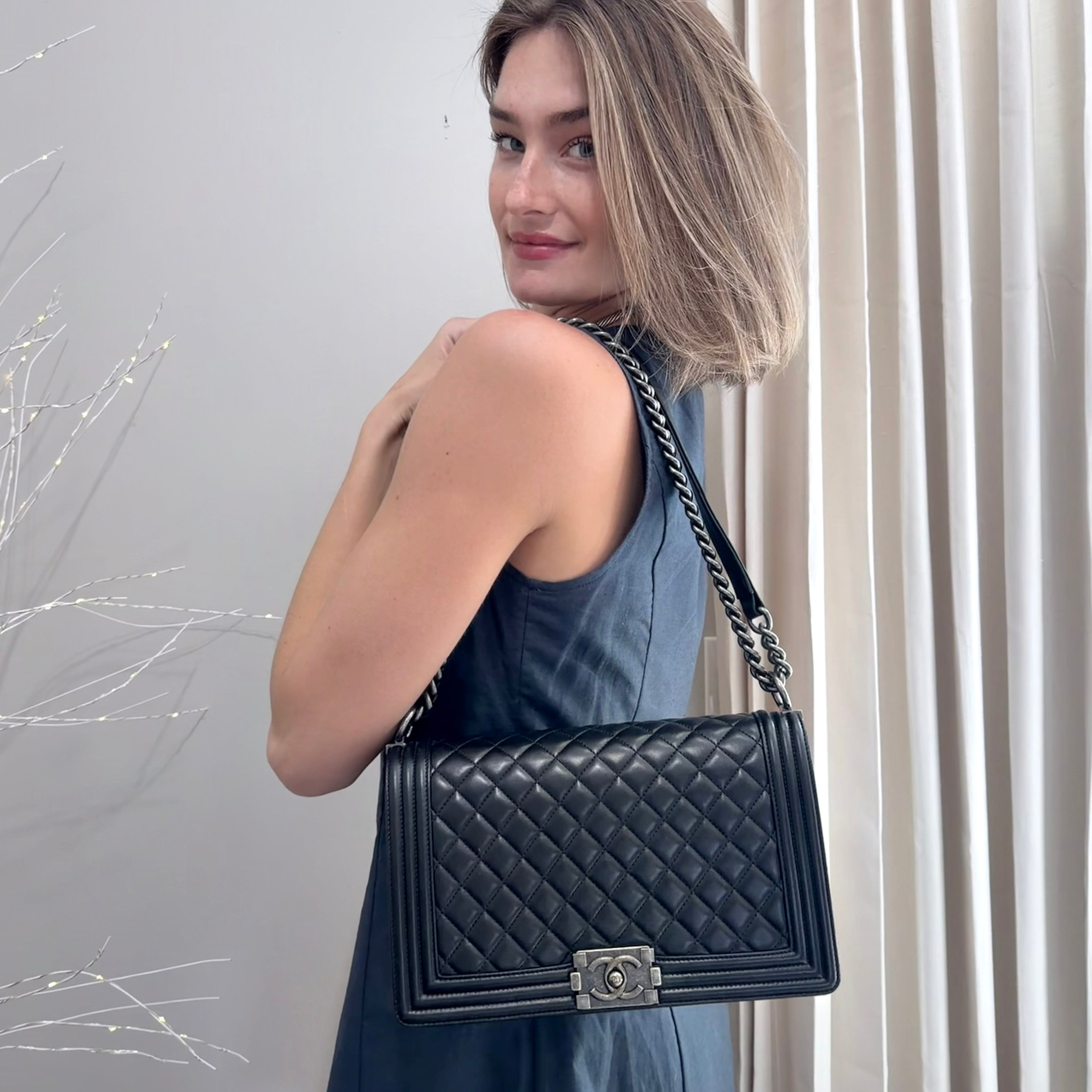 Chanel Large Quilted Boy Bag