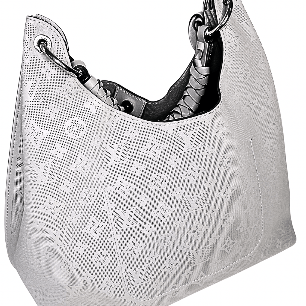 Louis Vuitton Reverse Mahina Carmel Hobo Gris Souris Gray