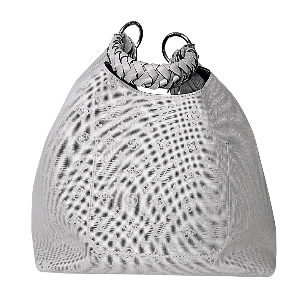 Louis Vuitton Reverse Mahina Carmel Hobo Gris Souris Gray