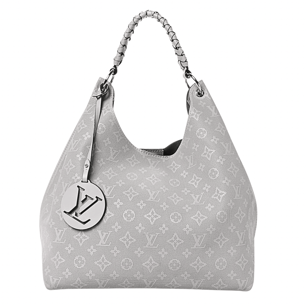 Louis Vuitton Reverse Mahina Carmel Hobo Gris Souris Gray