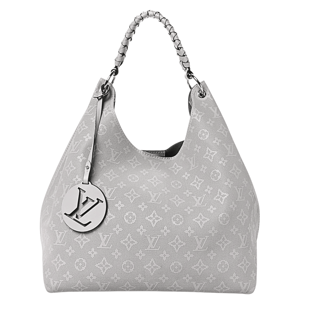 Louis Vuitton Reverse Mahina Carmel Hobo Gris Souris Gray
