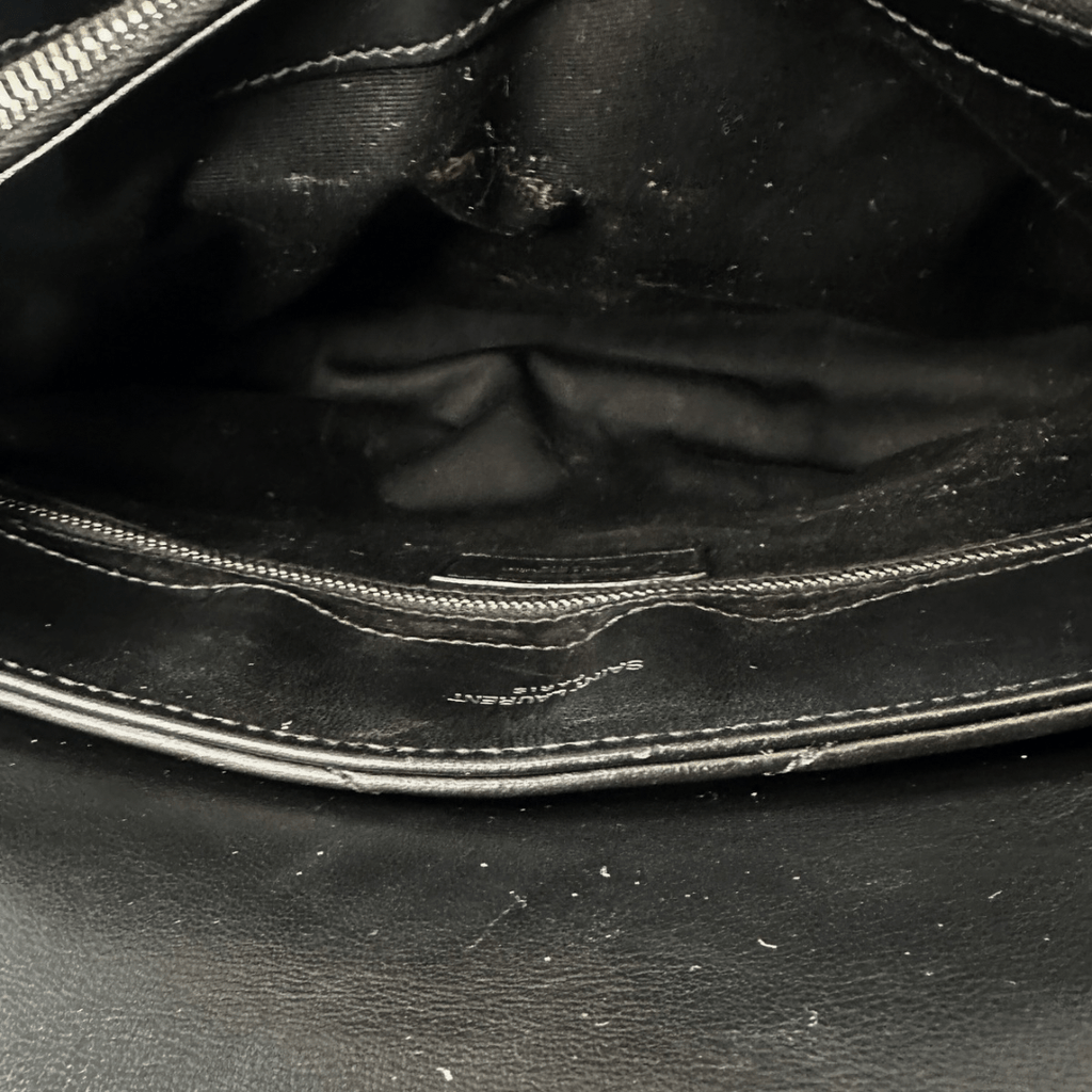 Saint Laurent Black Medium Matelasse Loulou Bag