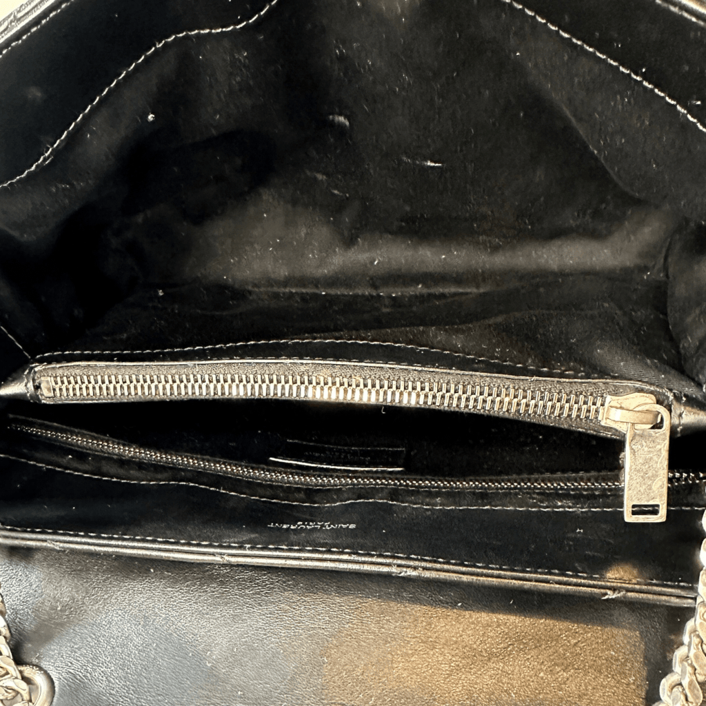 Saint Laurent Black Medium Matelasse Loulou Bag