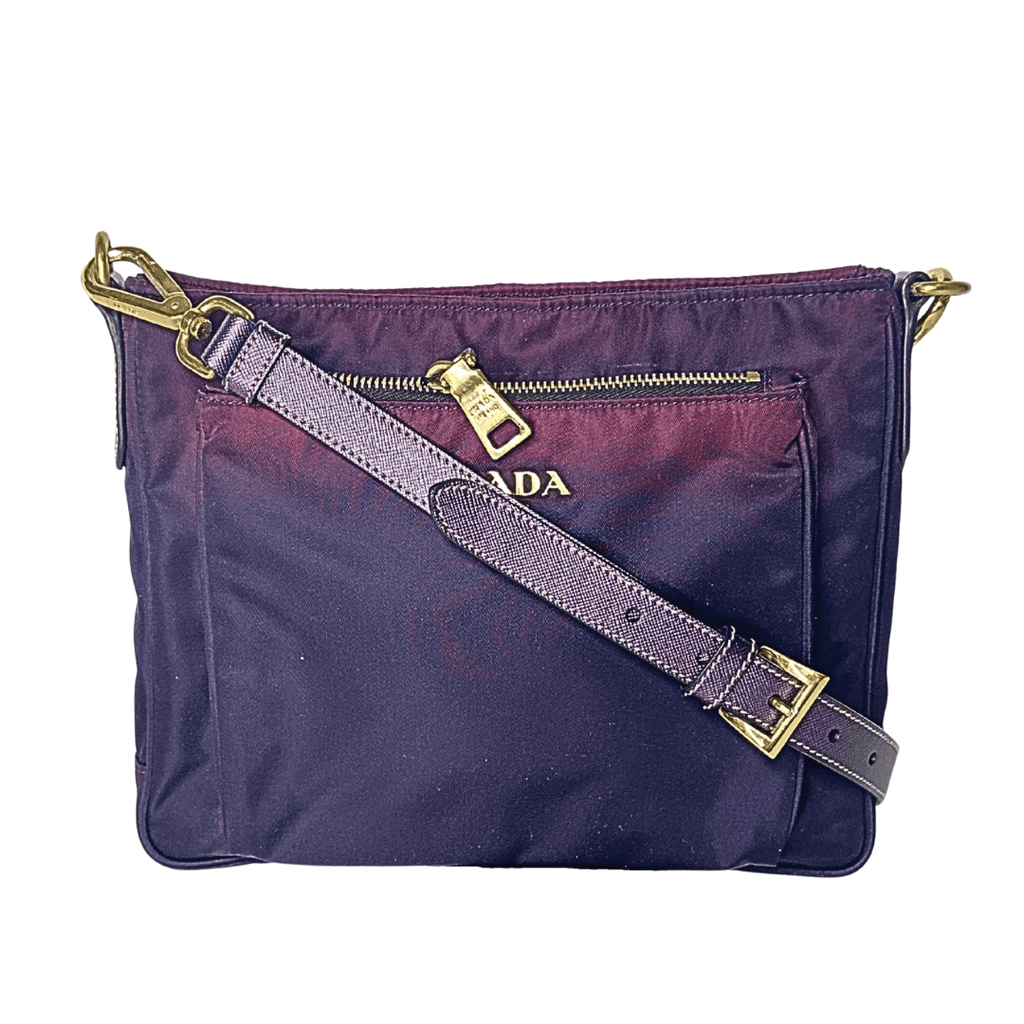 Prada Tessuto Bandoliera Ombre Messenger Bag