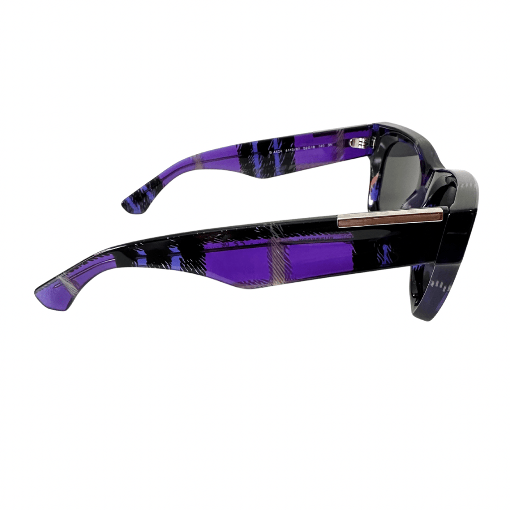 Burberry Purple Plaid Check Sunglasses