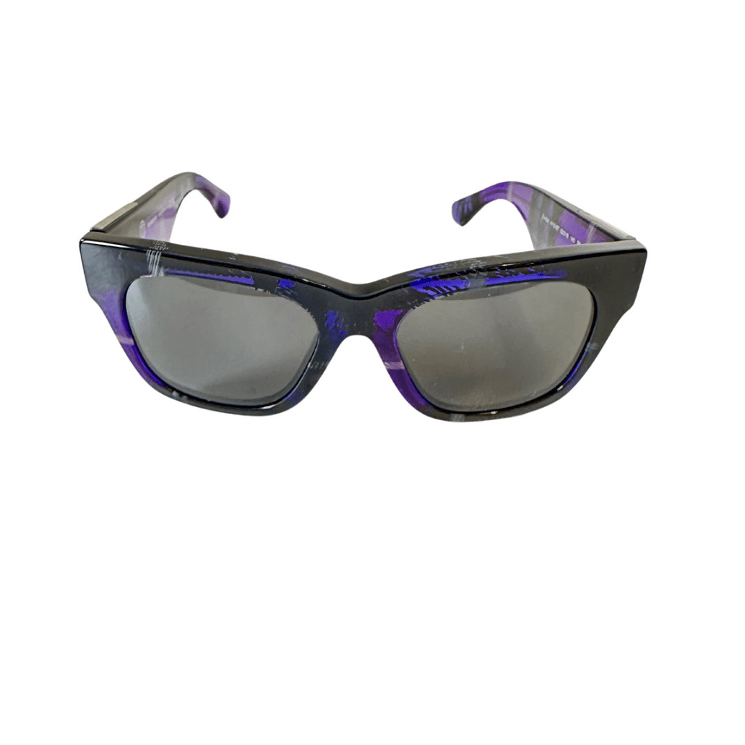 Burberry Purple Plaid Check Sunglasses