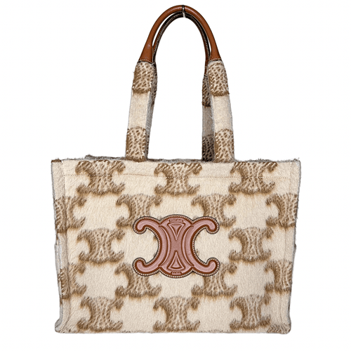 Celine Mohair Triomphe Cabas Thais Bag