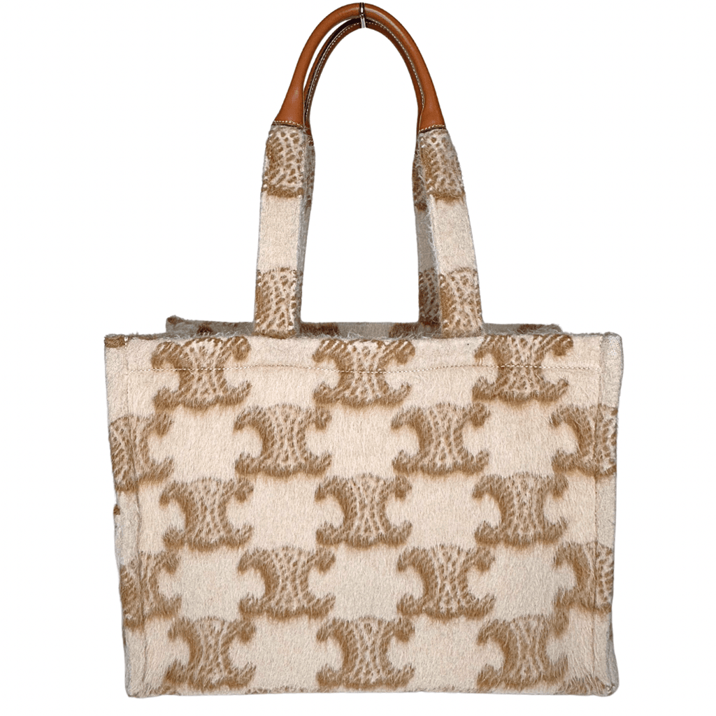 Celine Mohair Triomphe Cabas Thais Bag