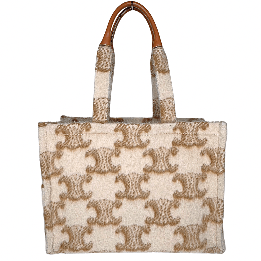 Celine Mohair Triomphe Cabas Thais Bag